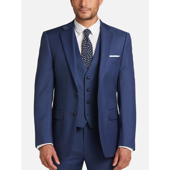 Calvin Klein Slim Fit Infinite Stretch Suit Jacket 44L Blue JACKET ONLY - Picture 6 of 16
